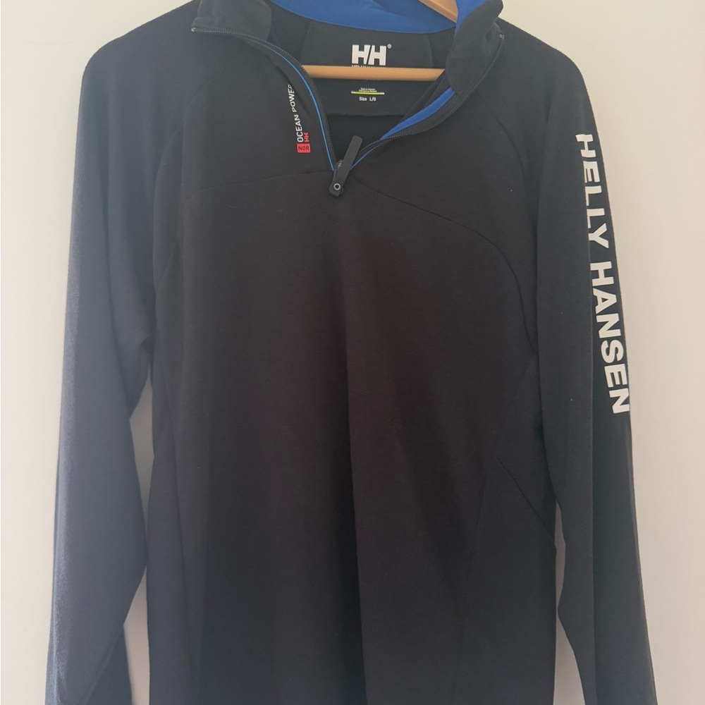 Helly Hansen Men’s Black Quarter Zip Base Layer Jacket